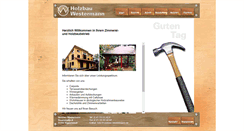 Desktop Screenshot of holzbau-westermann.de