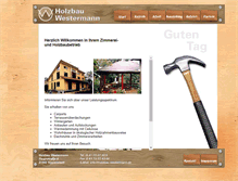 Tablet Screenshot of holzbau-westermann.de
